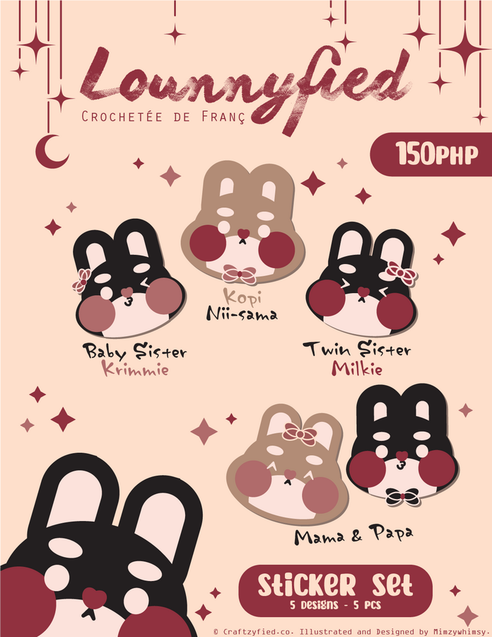 Bunbun Family Stickers